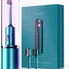 SUFOR-U Q5 Travel Sonic Toothbrush for Couple, Electric Toothbrush with Irradiation lamp for Adults, 4 Modes 2 Brush Heads High Power Wireless Rechargeable Toothbrush (Green) - Image 4