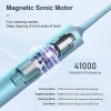 SUFOR-U Q5 Travel Sonic Toothbrush for Couple, Electric Toothbrush with Irradiation lamp for Adults, 4 Modes 2 Brush Heads High Power Wireless Rechargeable Toothbrush (Green) - Image 3
