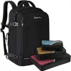 Asenlin 40L Travel Backpack for Women Men，17 Inch Laptop Backpack Flight Approved Luggage Carry On Water Resistant Computer Backpack for Weekender Overnight Large Daypack Black - Image 3